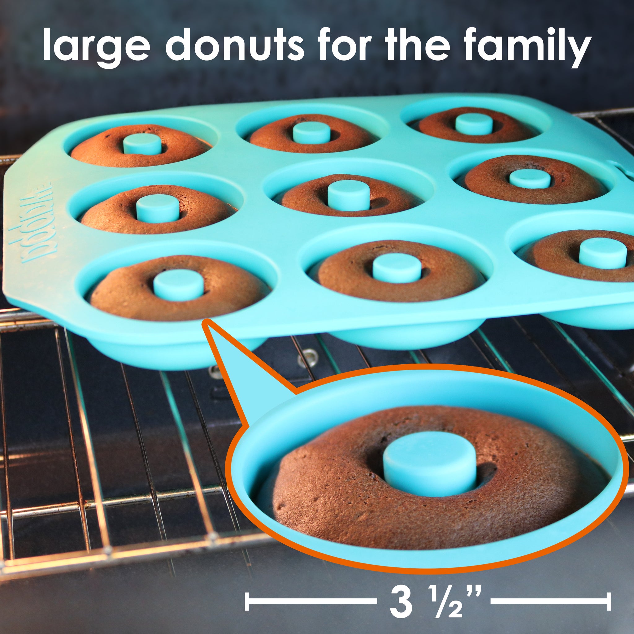 Silicone Nonstick Bagel Donut Pan Set BPA Free Baking Mold